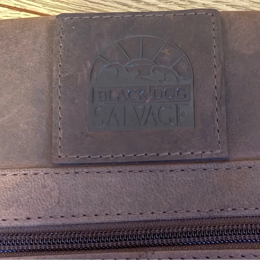 BlackDog Salvage- Brown Leather Crossbody Bag